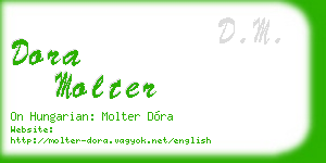 dora molter business card